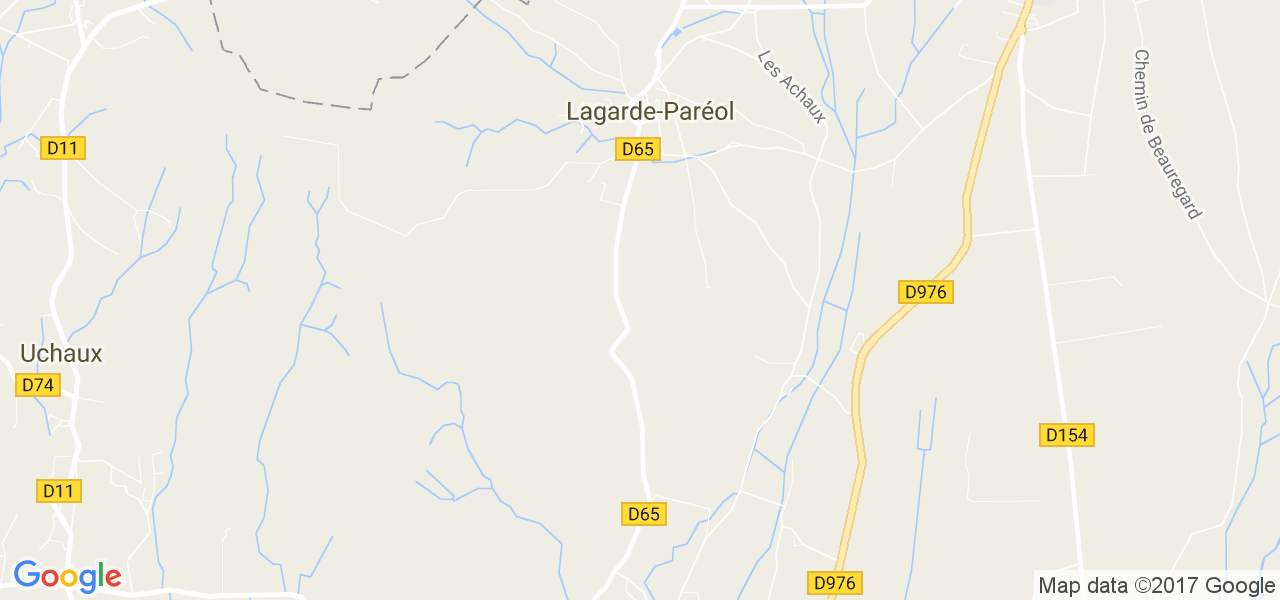 map de la ville de Lagarde-Paréol