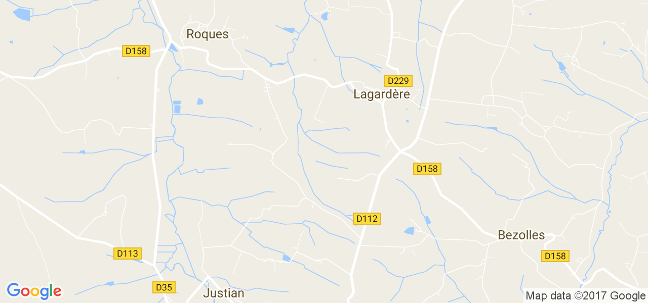 map de la ville de Lagardère