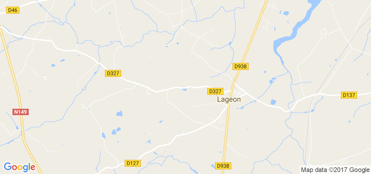 map de la ville de Lageon