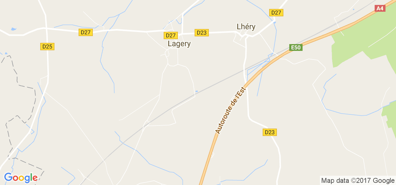 map de la ville de Lagery