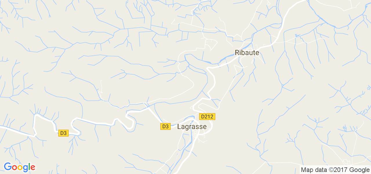 map de la ville de Lagrasse