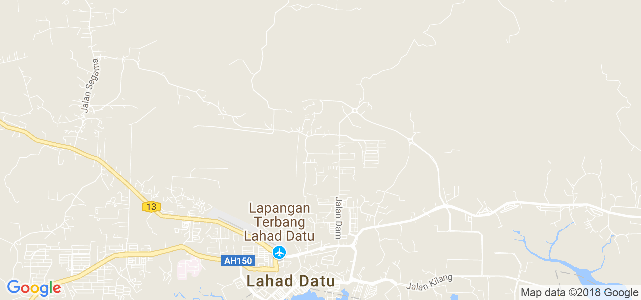 map de la ville de Lahad Datu