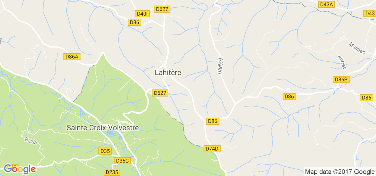 map de la ville de Lahitère