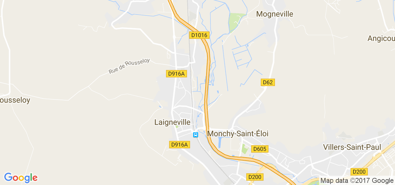 map de la ville de Laigneville