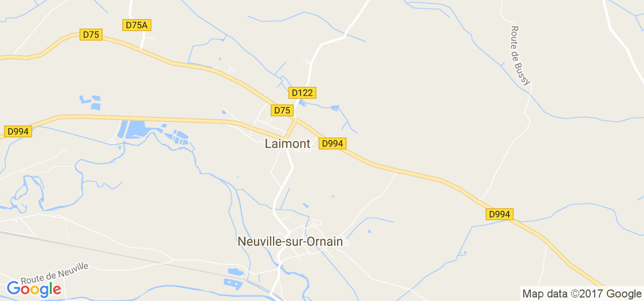 map de la ville de Laimont