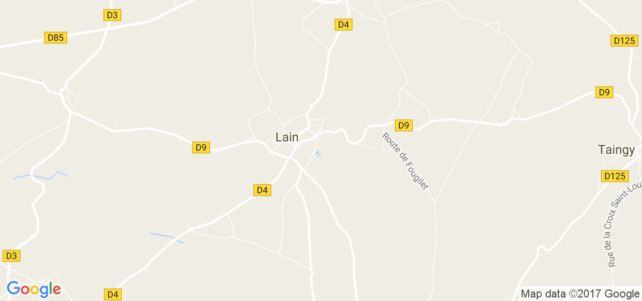 map de la ville de Lain