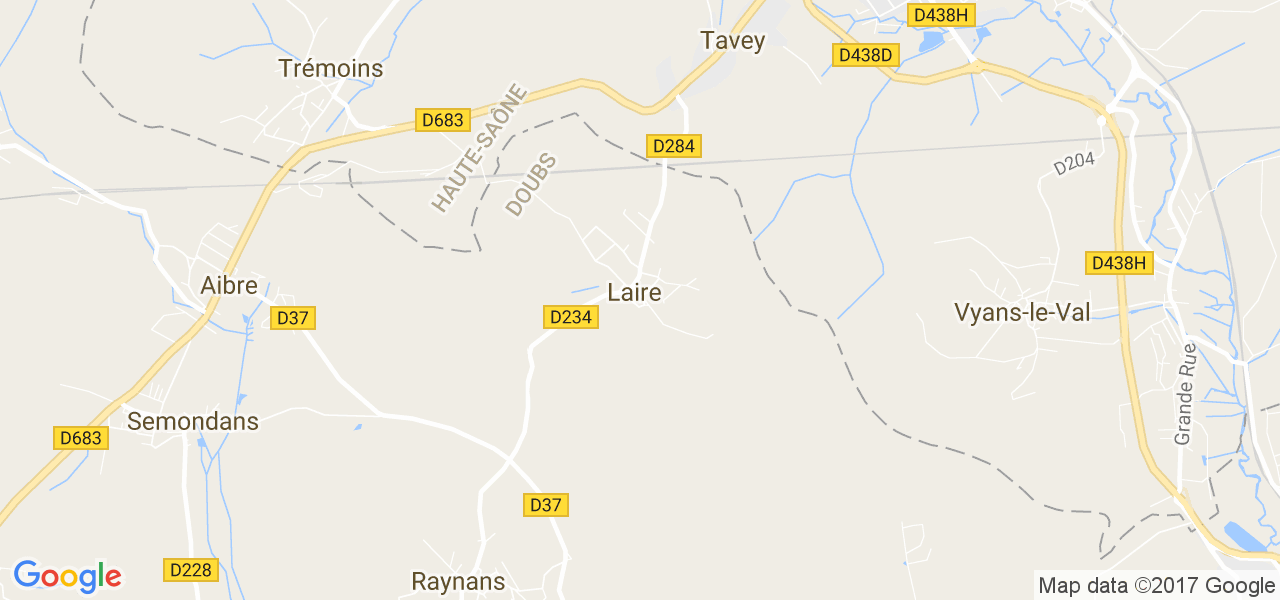 map de la ville de Laire