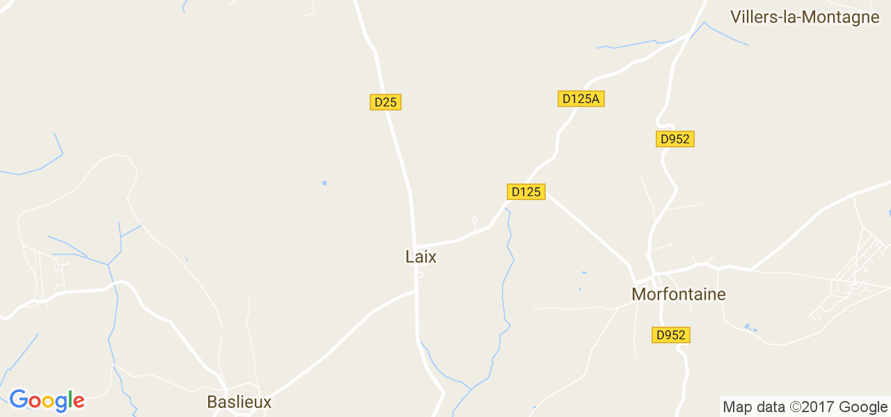 map de la ville de Laix