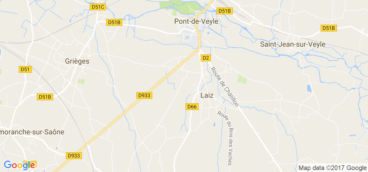 map de la ville de Laiz