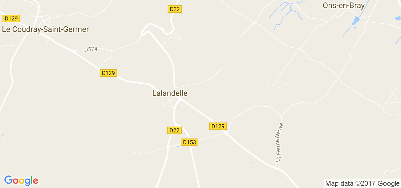 map de la ville de Lalandelle