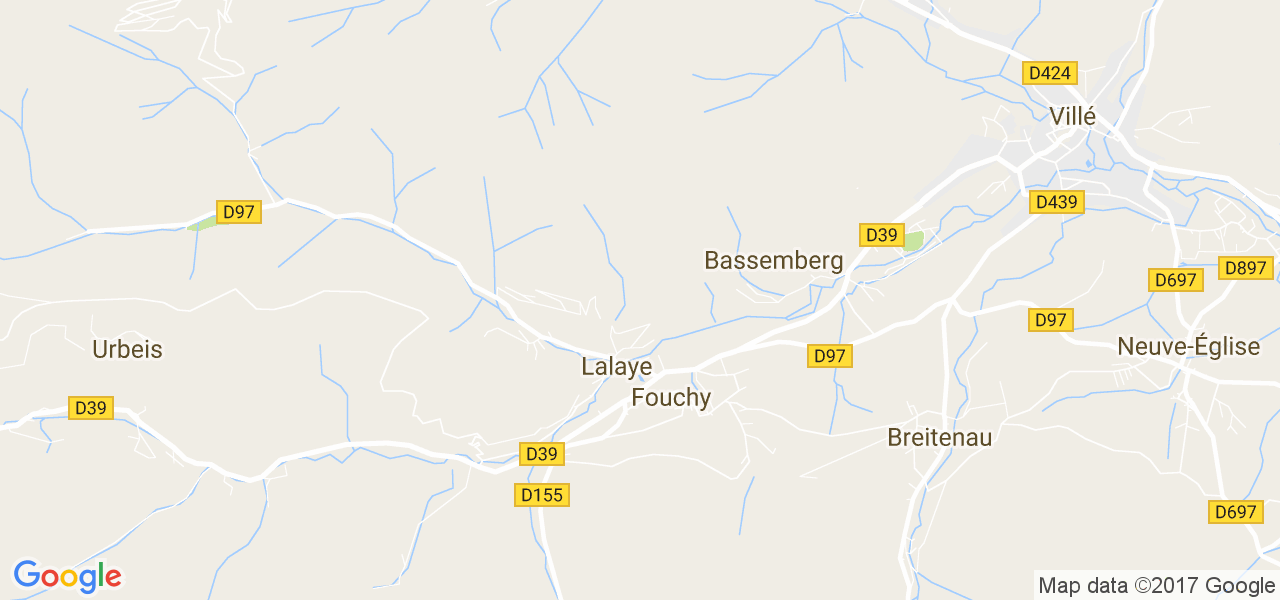 map de la ville de Lalaye