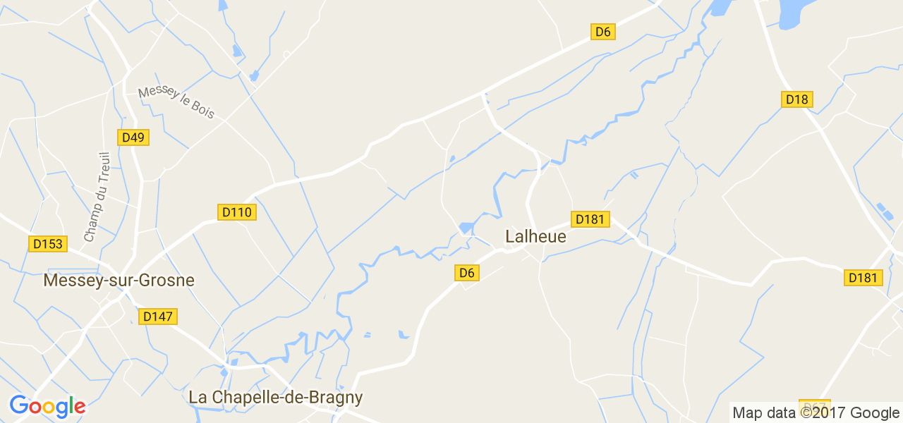 map de la ville de Lalheue