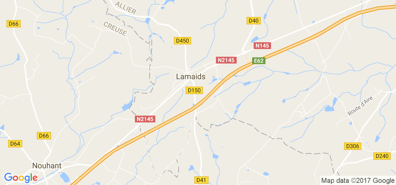 map de la ville de Lamaids