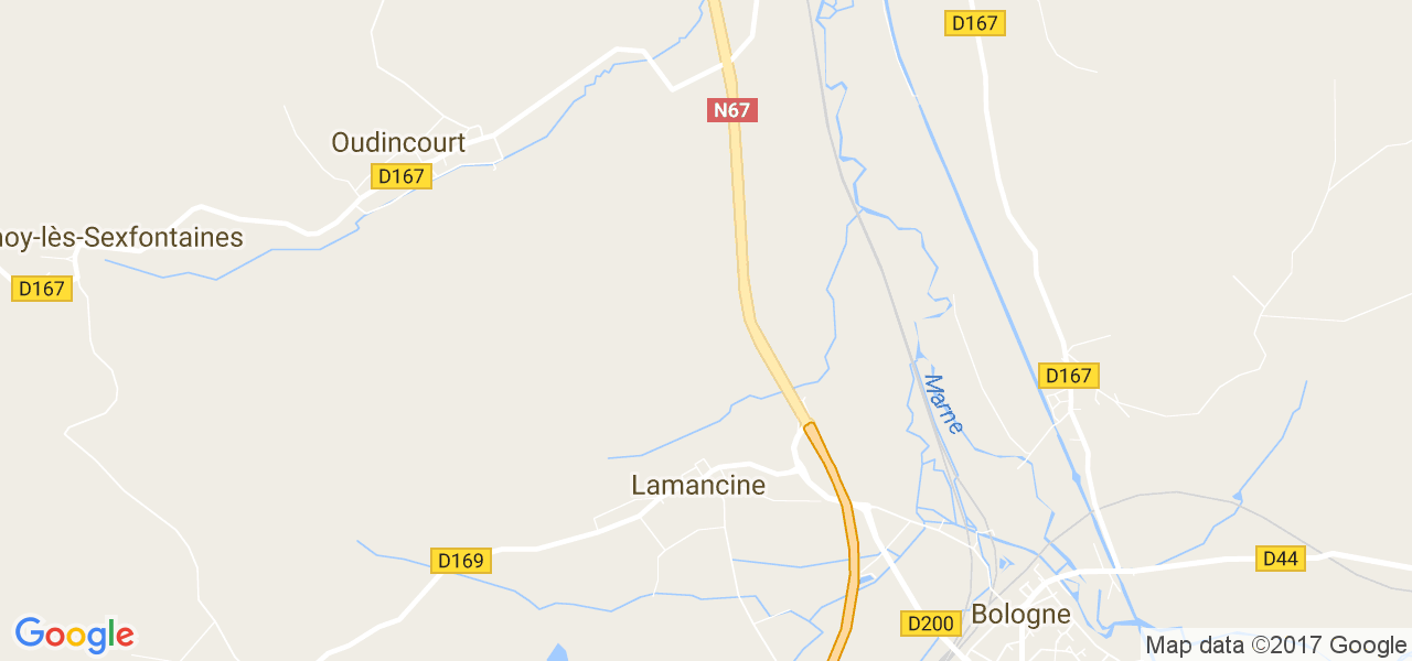 map de la ville de Lamancine