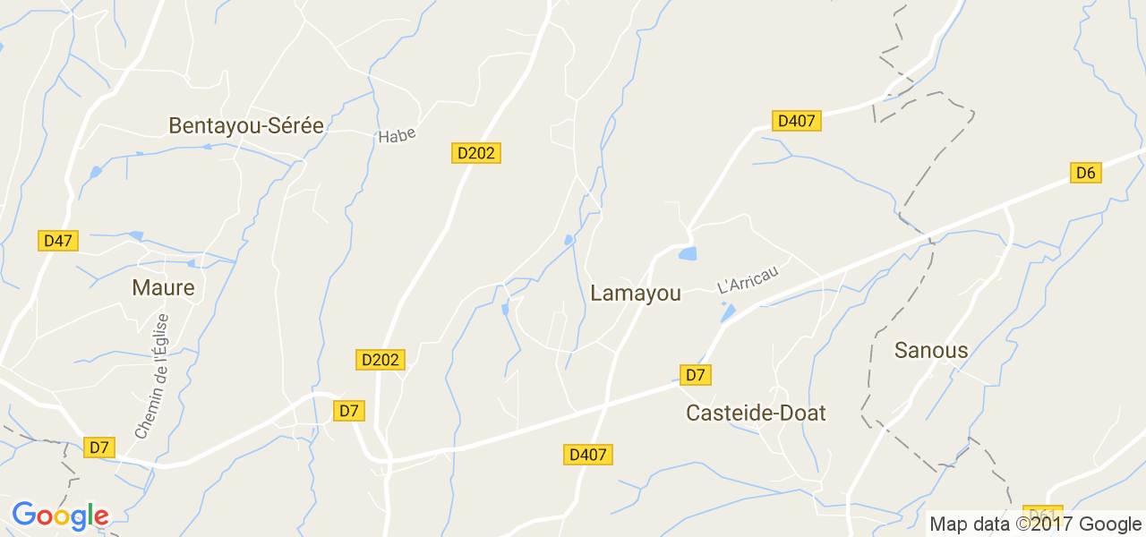 map de la ville de Lamayou