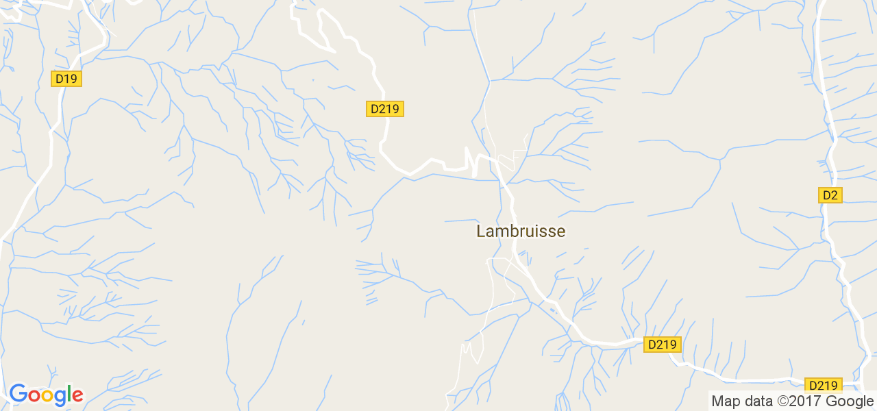 map de la ville de Lambruisse