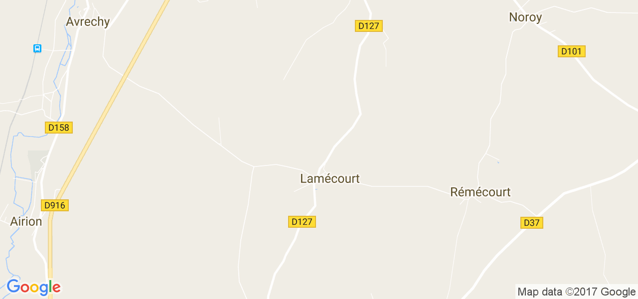map de la ville de Lamécourt