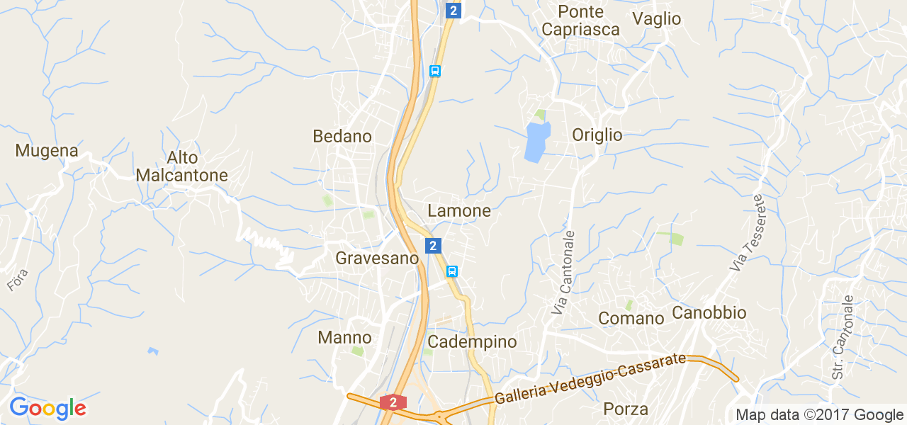 map de la ville de Lamone