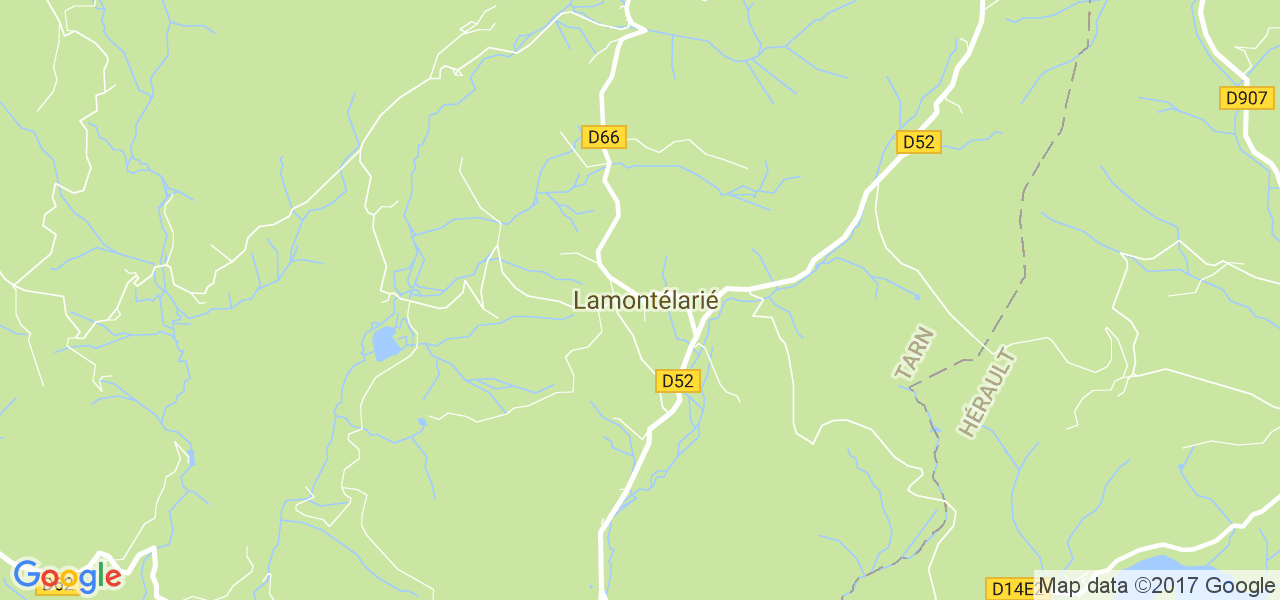 map de la ville de Lamontélarié