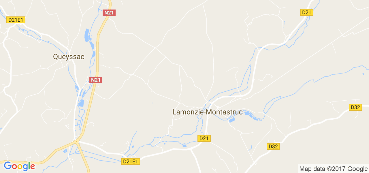 map de la ville de Lamonzie-Montastruc