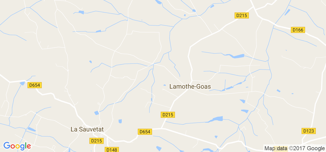 map de la ville de Lamothe-Goas