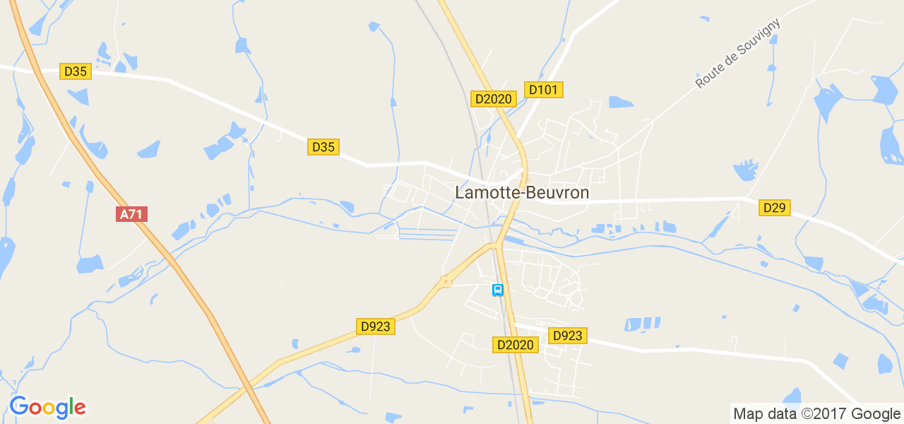 map de la ville de Lamotte-Beuvron