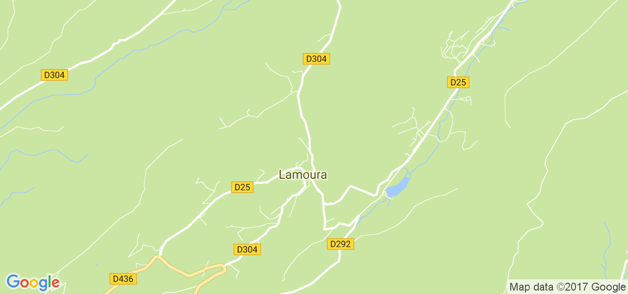 map de la ville de Lamoura