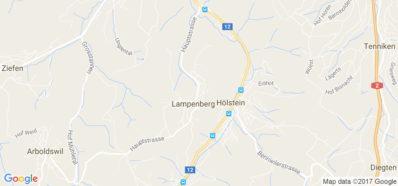 map de la ville de Lampenberg