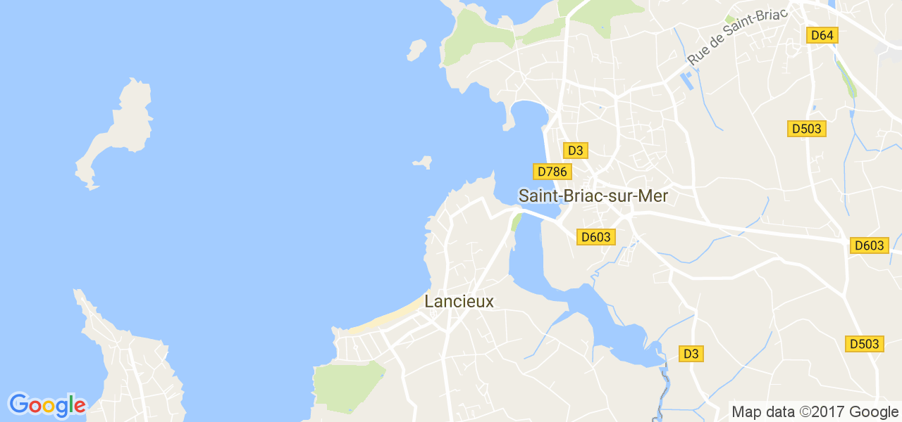 map de la ville de Lancieux