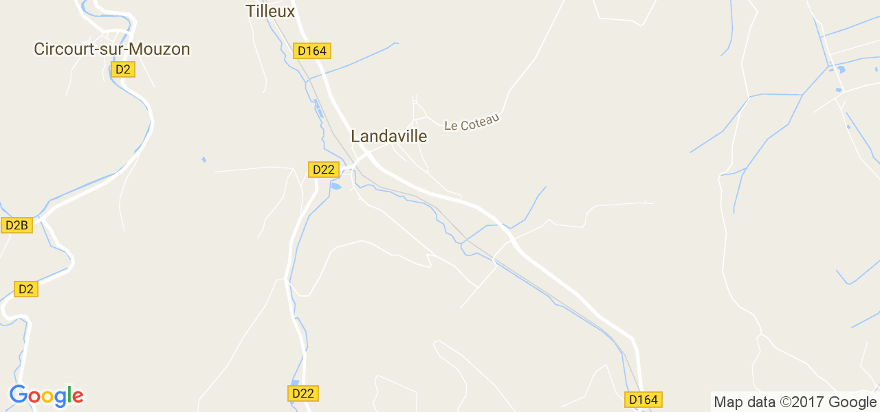 map de la ville de Landaville