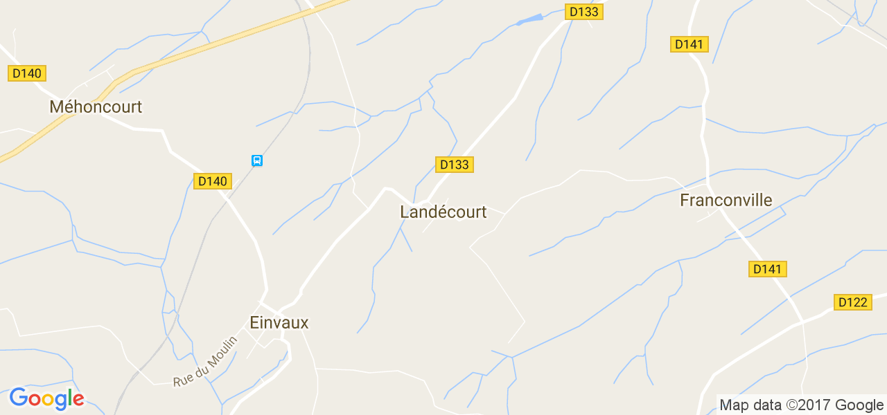 map de la ville de Landécourt