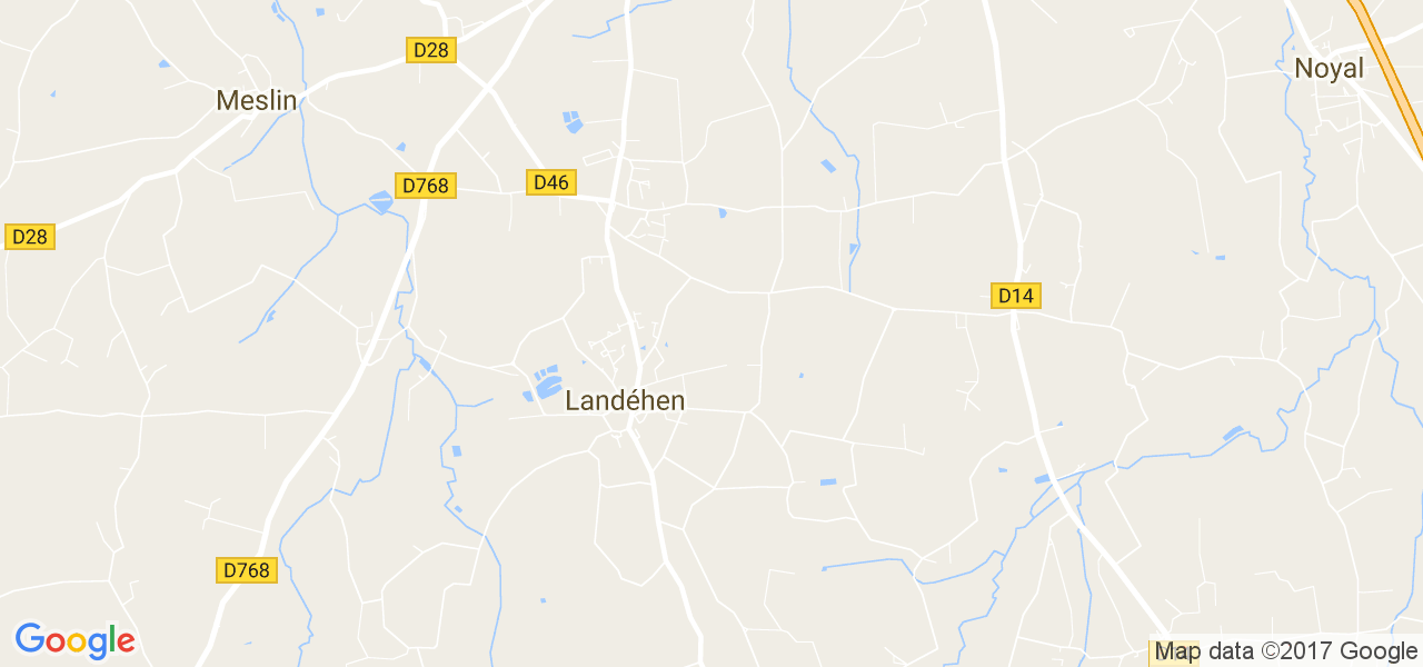 map de la ville de Landéhen