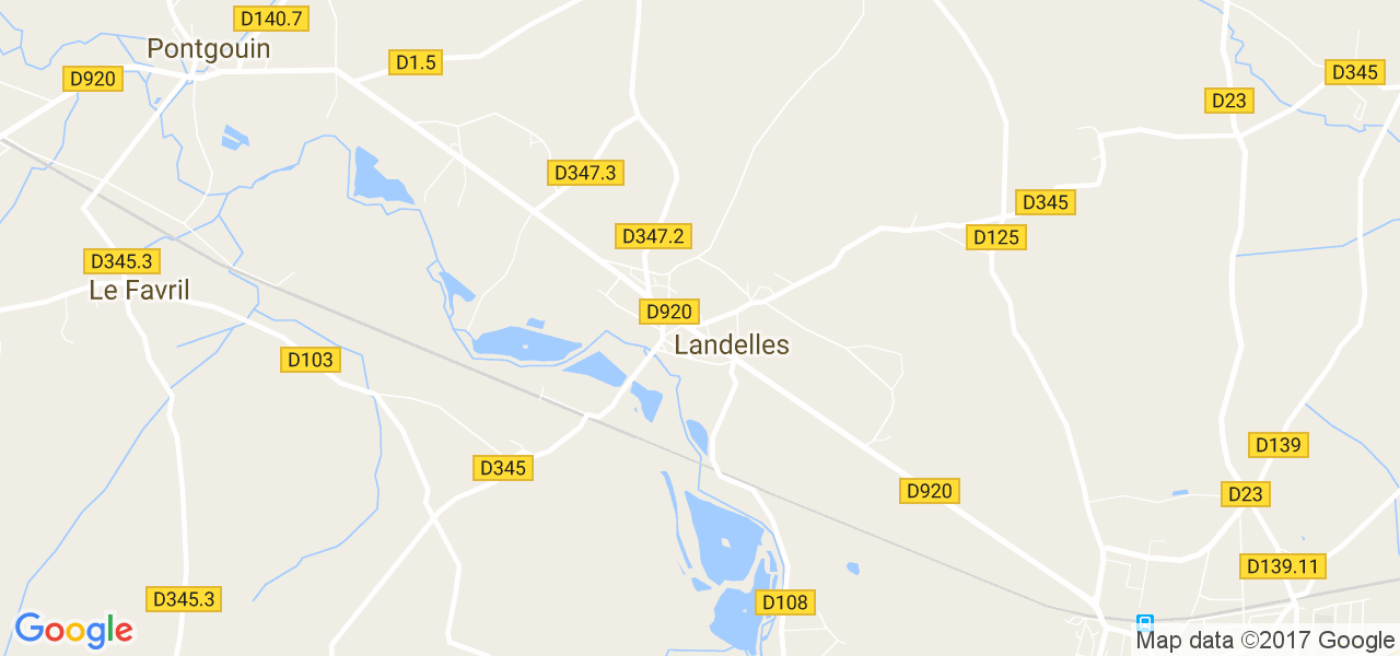 map de la ville de Landelles