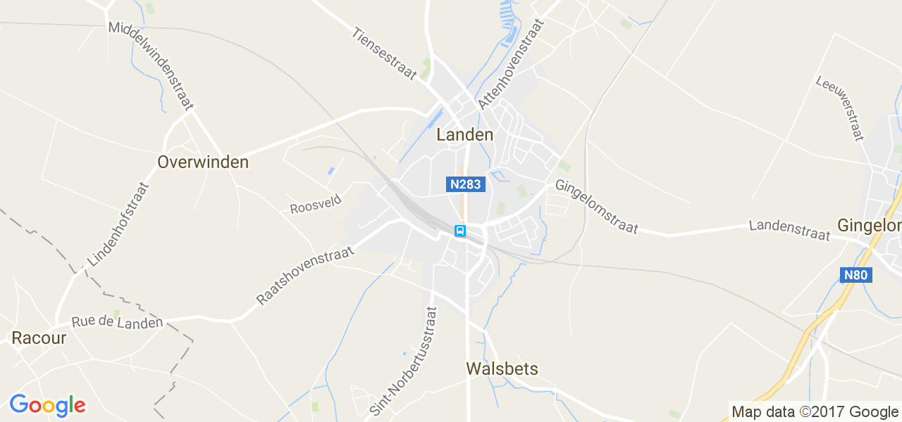 map de la ville de Landen