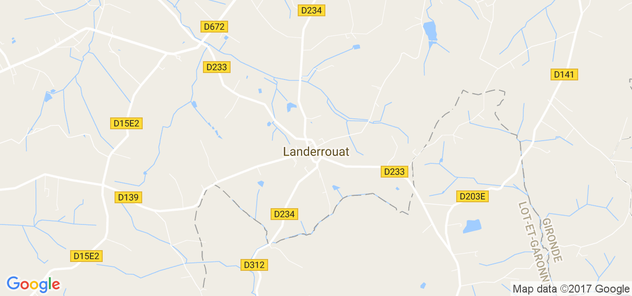 map de la ville de Landerrouat