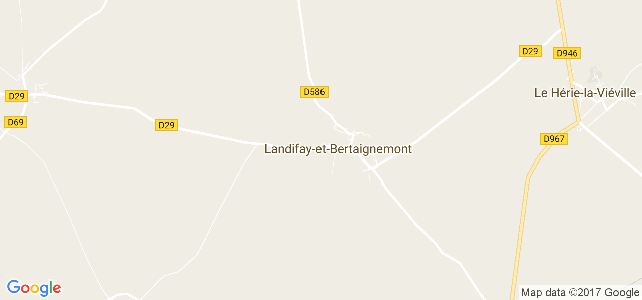 map de la ville de Landifay-et-Bertaignemont