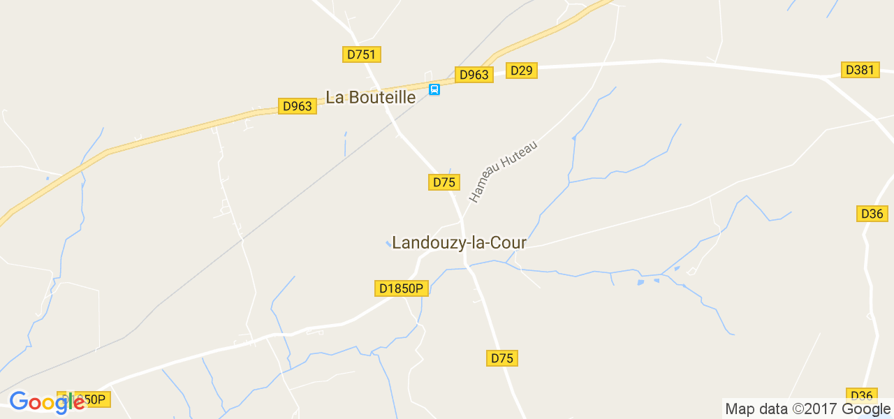 map de la ville de Landouzy-la-Cour