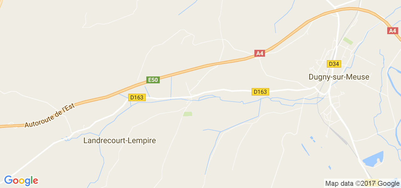 map de la ville de Landrecourt-Lempire