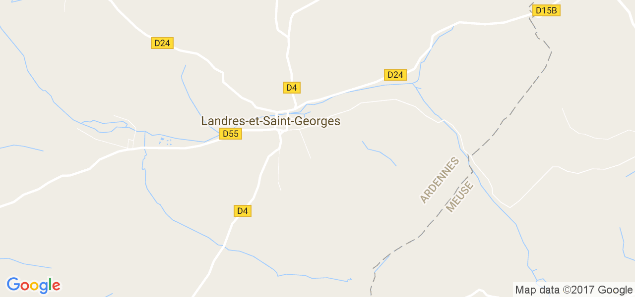 map de la ville de Landres-et-Saint-Georges