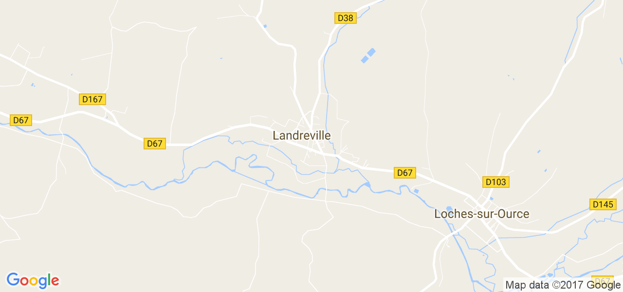 map de la ville de Landreville