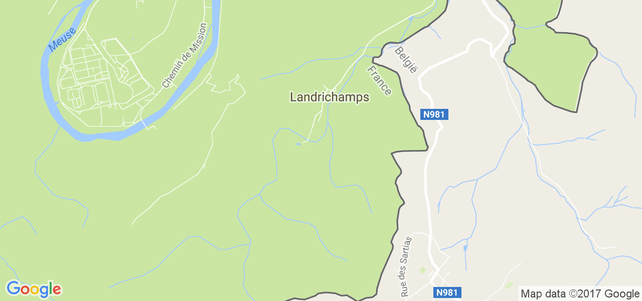 map de la ville de Landrichamps