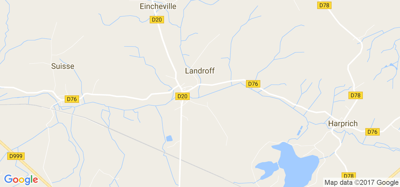 map de la ville de Landroff