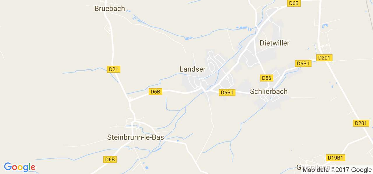 map de la ville de Landser