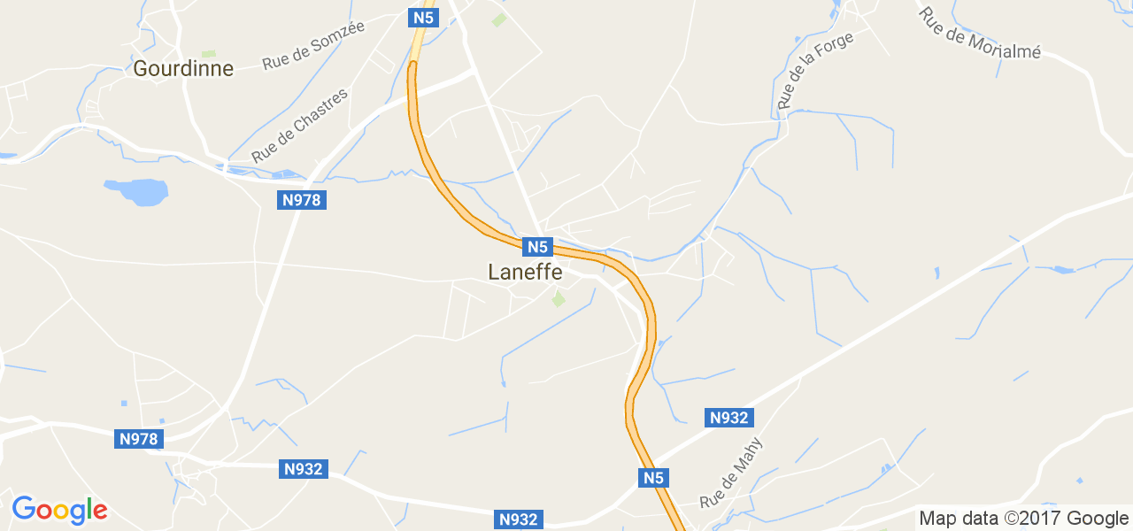 map de la ville de Laneffe