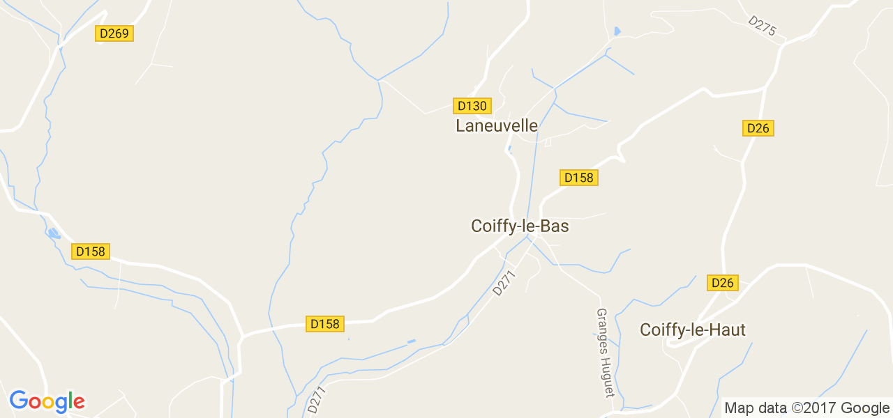 map de la ville de Laneuvelle