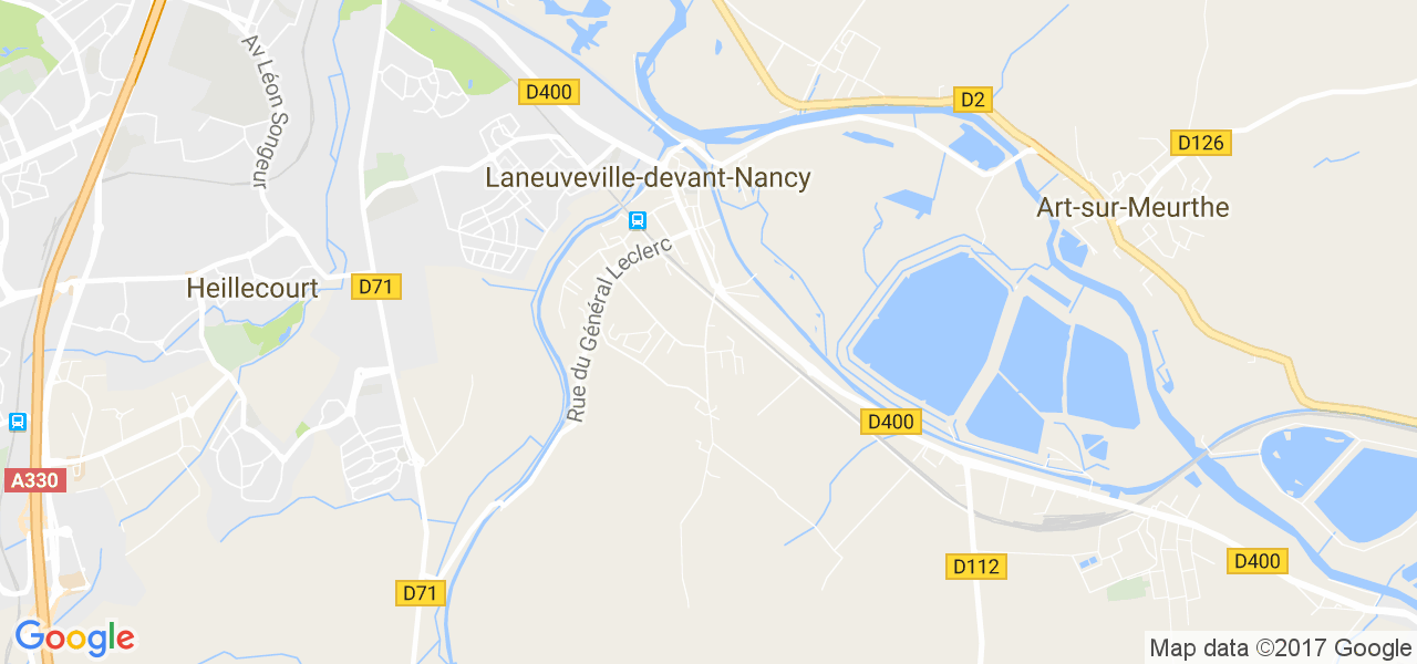 map de la ville de Laneuveville-devant-Nancy