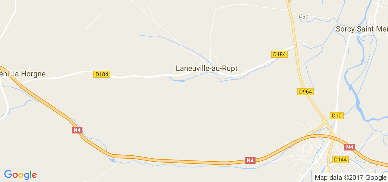 map de la ville de Laneuville-au-Rupt