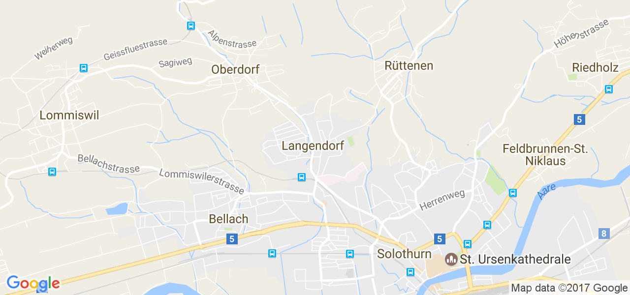 map de la ville de Langendorf