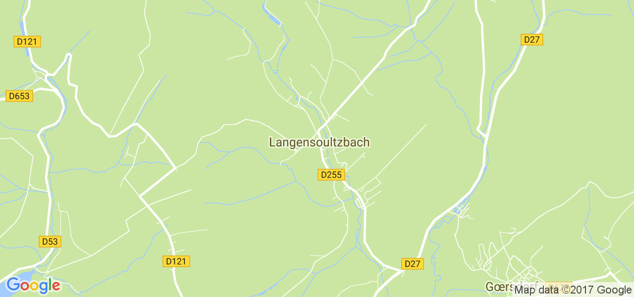 map de la ville de Langensoultzbach