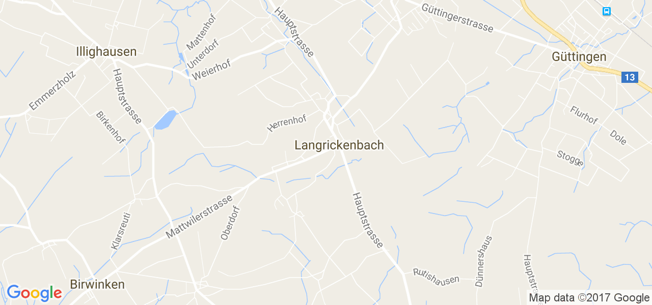 map de la ville de Langrickenbach